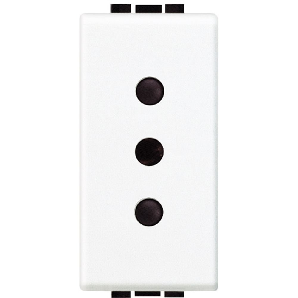 Priza standard italian 1 modul 10A Living Light Bticino N4113, alb