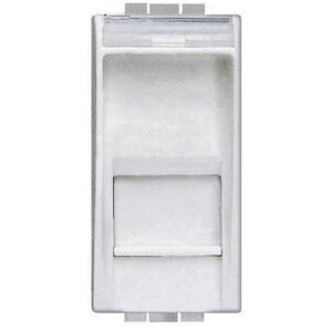 Priza date 1M RJ45 Living Light Bticino N4279C5E, alb