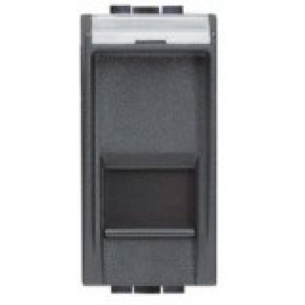 Priza RJ45 FTP CAT5E 1 modul Bticino Livingt Light L4279C5F, antracit