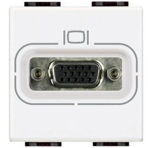 Priza video HD15 Living Light Bticino N4282, alb