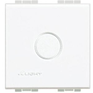 Tasta falsa perforata 2 module Living Light Bticino N4951, alb
