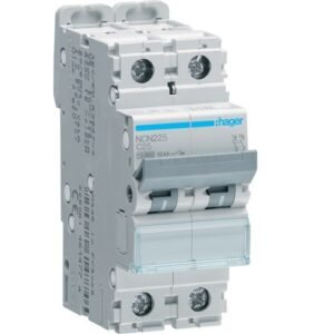 Siguranta automata Hager NCN225, 2P, 25A, 10kA, curba C