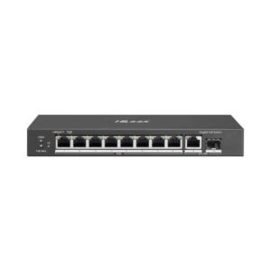 Switch PoE cu 8 porturi HikVision HiLook NS-0510P-58, 10/100/1000 Mbps, 20 Gbps, 14.88 Mpps, 1.5 Mbits, fara management