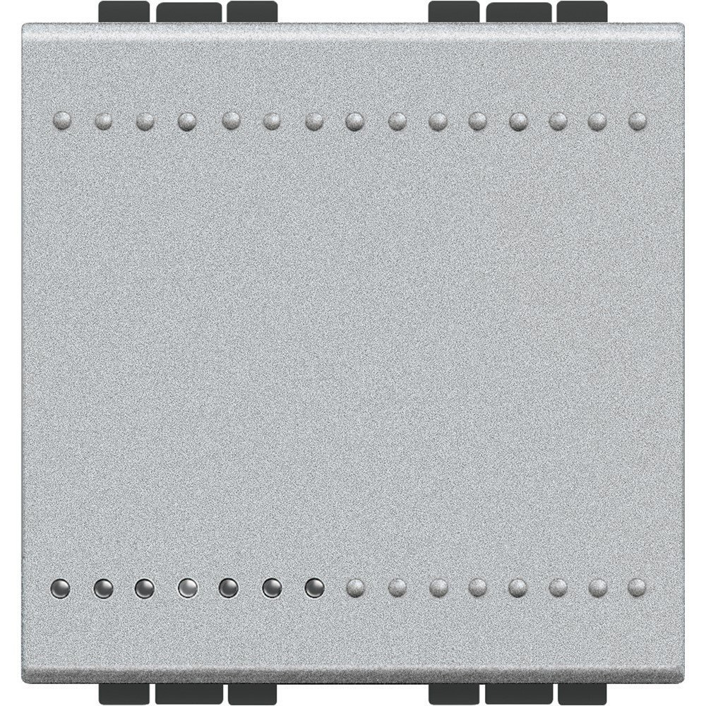 Intrerupator cap cruce 2 module Bticino Living Light NT4004M2N, argintiu