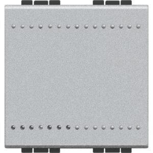 Buton cu revenire 2 module 10A Bticino Living Light NT4005M2N, argintiu