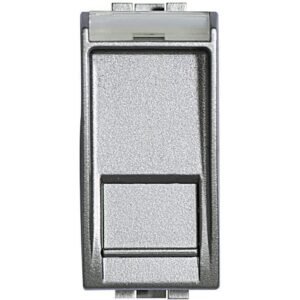 Priza date RJ45 Cat5e FTP Bticino Living Light NT4279C5F, argintiu