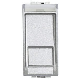 Priza date RJ45 Cat6 UTP Bticino Living Light NT4279C6, argintiu