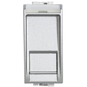 Priza date RJ45 Ftp 1 modul CAT 6 Living Light Bticino NT4279C6F, argintiu