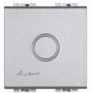 Tasta falsa 2M cu predecupare Bticino Living Light NT4951, argintiu