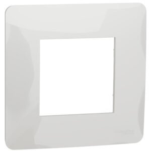 Rama simpla 2 module (1 post) Schneider Noua Unica Studio NU200218, alb