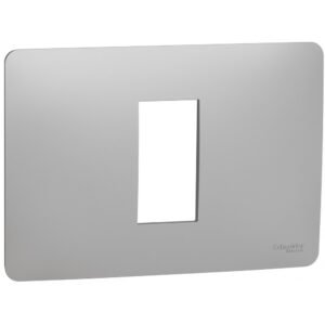 Rama Unica Studio 1 modul Schneider Noua Unica NU210130, aluminiu