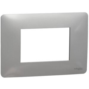 Rama Unica Studio 3 module Schneider Noua Unica NU210330, aluminiu