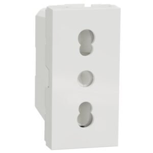 Priza 1M standard italian Schneider Noua Unica NU302318, alb