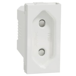 Priza 1 modul standard European Schneider Noua Unica NU303118, alb