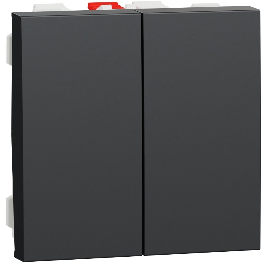 Intrerupator cap scara dublu 10A 2m Schneider Noua Unica NU321354, antracit