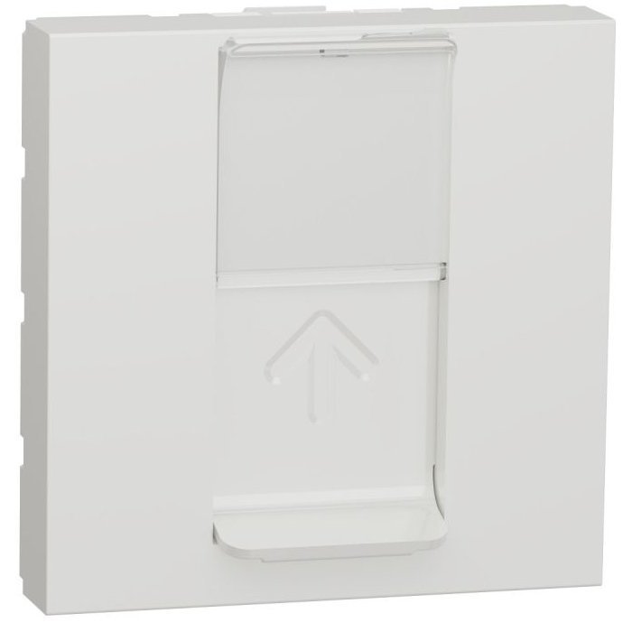 Priza RJ45, CAT6 STP, 2M Schneider Noua Unica NU341718, alb