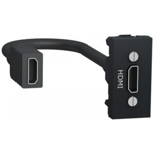 Priza HDMI precablata 1 modul Schneider Noua Unica NU343054, antracit