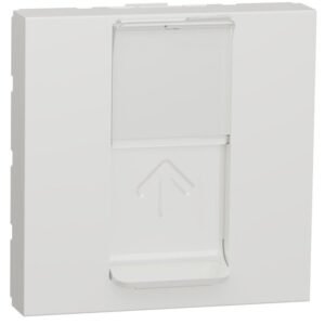 Priza RJ45, CAT6A FTP, 2 module Schneider Noua Unica NU344918, alb
