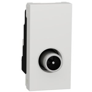 Priza TV tata, individuala 1 modul Schneider Noua Unica NU346118, alb