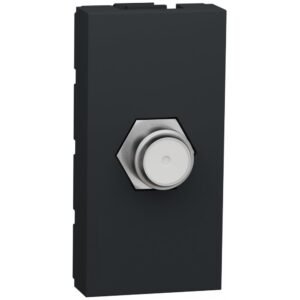 Priza TV cablu coaxial tip F 1m Schneider Noua Unica NU346854, antracit