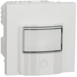 Detector miscare cu intrerupator I/O 10A 2 module Schneider Noua Unica NU352518, alb