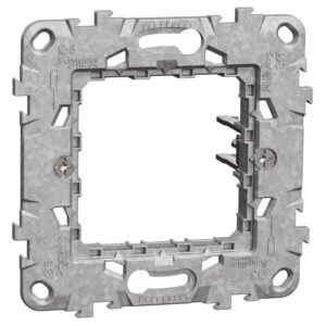 Suport fixare zamak cu gheare 2 module Schneider Noua Unica NU7002G alb, bej, antracit, aluminiu