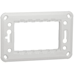 Suport plastic 3 module Schneider Noua Unica NU7103P alb, bej, antracit, aluminiu