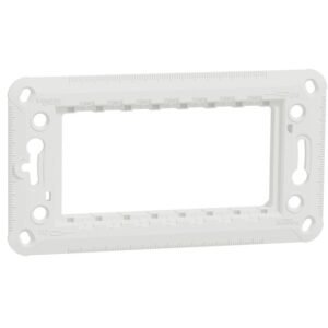 Suport plastic 4 module Schneider Noua Unica NU7104P alb, bej, antracit, aluminiu