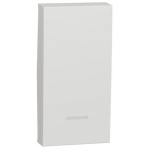 Clapeta pentru intrerupator indicator luminos 1 modul NU910018N, alb