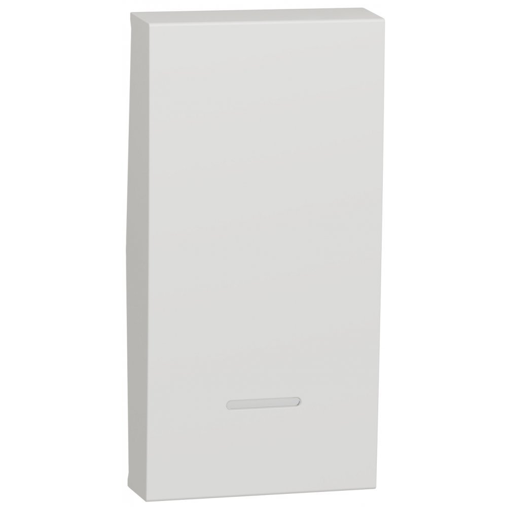 Clapeta pentru intrerupator indicator luminos 1 modul NU910018N, alb