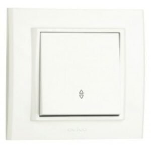 Intrerupator cu Revenire ST Grano Ovivo OV00003, 16A, 250V, IP20, Nat alb