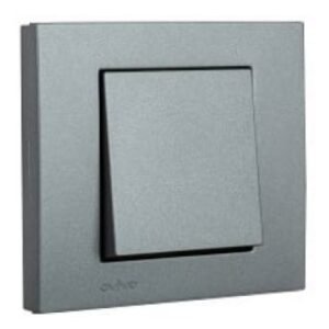 Intrerupator Cruce ST Grano Met Ovivo OV00158, 10A, 250V, IP20, fumuriu