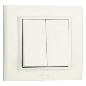 Comutator ST Mina Ovivo OV00422 10A, 250V. IP20, natural alb