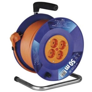 Prelungitor pe tambur 50m 3X1.5 4 prize Emos P09250