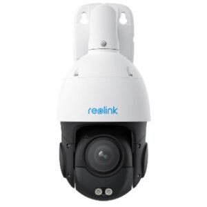 Camera supraveghere rotativa IP PTZ Speed Dome cu iluminare duala Reolink P850, 4K, 5.3 – 86mm, IR/lumina alba 80 m, microfon si difuzor, detectie om/