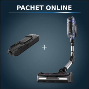 Pachet PROMO Aspirator vertical fara fir Rowenta X-Force Flex 14.6 Aqua RH99C3WO si Baterie Rowenta ZR009702  cu autonomie extinsa