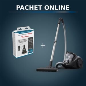 Pachet PROMO Aspirator fara sac Rowenta Compact Power Cyclonic RO3725EA & Perie turbo pentru aspirator Rowenta ZR900601