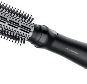 Perie cu aer cald Express Style CF6320F0  3 accesorii  cablu rotativ 360°  negru & argintiu