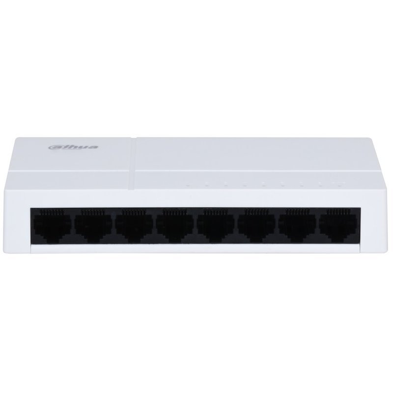 Switch 8 porturi gigabit Eco Series Dahua PFS3008-8GT-L-V2, fara management, plug and play