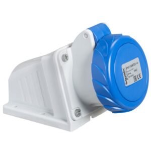 Priza Pratika – surub – Angulara – 32A – 2P + E – 200 – 250 V Ac – Perete IP67 Schneider PKF32W723
