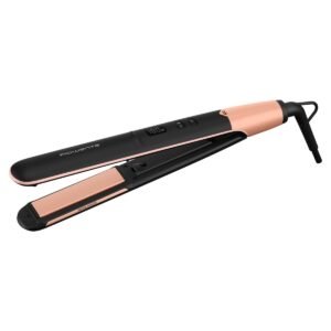 Placă de păr Rowenta Express Shine SF4620F0  210 grade  înveliș ceramic  8 trepte de temperatură  negru