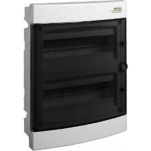 Cofret de distributie din plastic, montare incastrata , usa transparenta, IP40, PNF 24(2×12) module Noark ( 101514 )