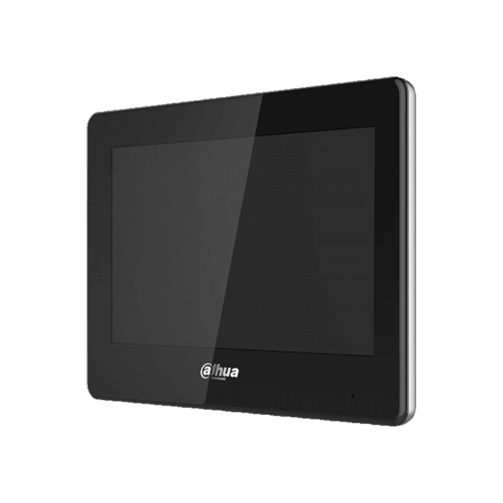 Post interior videointerfon IP WiFi Dahua VTH5421HB-W, 7 inch, slot card, PoE, negru