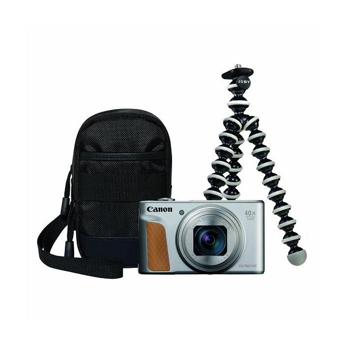 Canon PowerShot SX740 HS Travel Edition Silver + minitrepied si geanta – Default Title