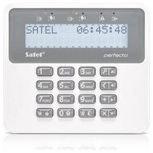 Tastatura alarma Satel PRF-LCD-WRL, Afisaj LCD, Wireless, Compatibila PERFECTA
