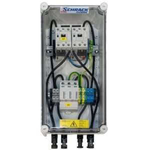 Cofret cu descarcator pentru instalatii fotovoltaice ( pentru 1 invertor ) PV-CombiBox C Prot.+Fire 1Mpp Tracker1000Vdc Schrack PVPF1501–