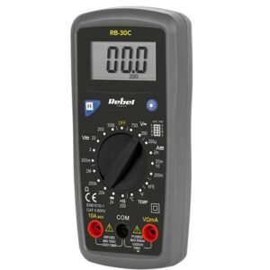 Multimetru universal Rebel Tools RB-30C, afisaj iluminat