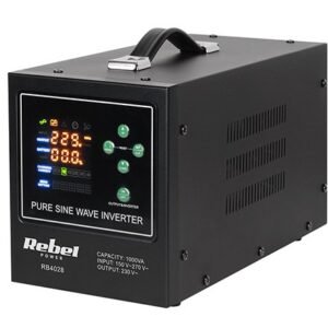 UPS Centrale termice cu SINUS PUR REBEL RB-4028, 1000VA, 700W, 12V