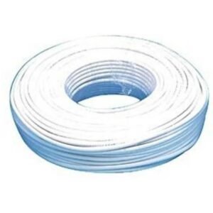 Rola 100 ml cablu coaxial RG59, 75R,1×0.643mm,fire cupru+Folie Al+PE Foamed +48×0.10mm cupru / 6mm PVC alb, Well RG59-CU/CU-100-WL