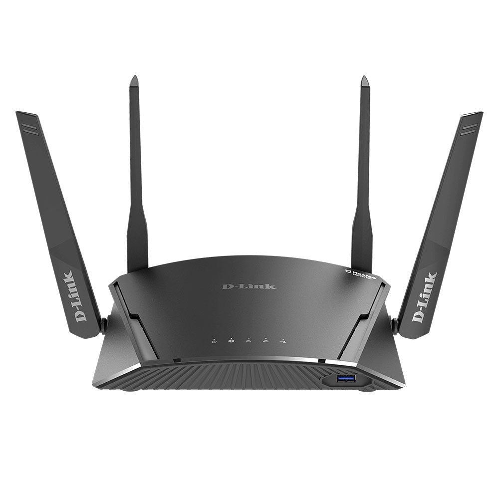 Router wireless Gigabit Smart Mesh EXO AC1900 D-Link DIR-1960, 5 porturi, 2.4/5.0 GHz, 4×4 MU-MIMO, 1900 Mbps